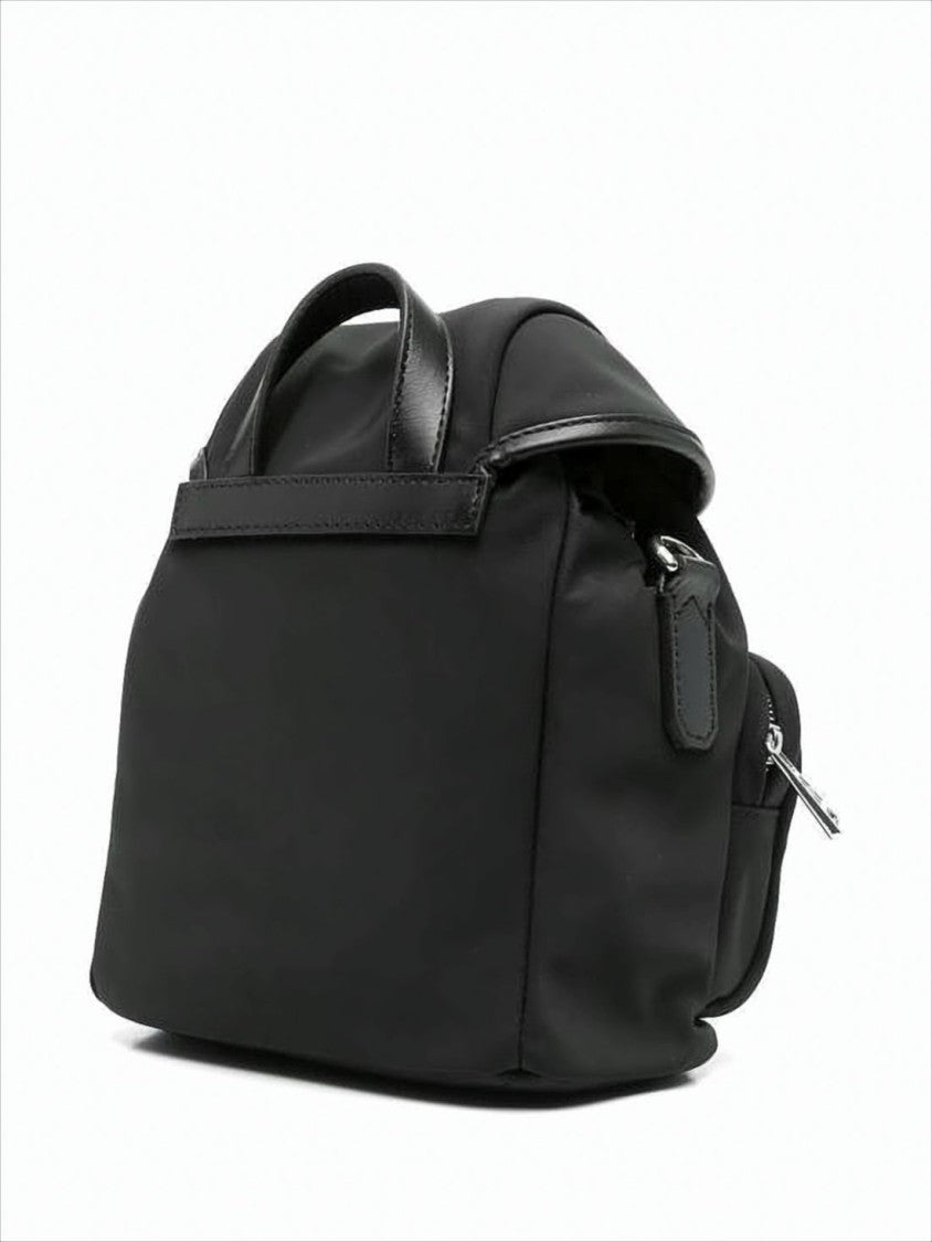 Moncler Compact Crossbody Bag With Silver-Tone Clasp And Adjustable Strap