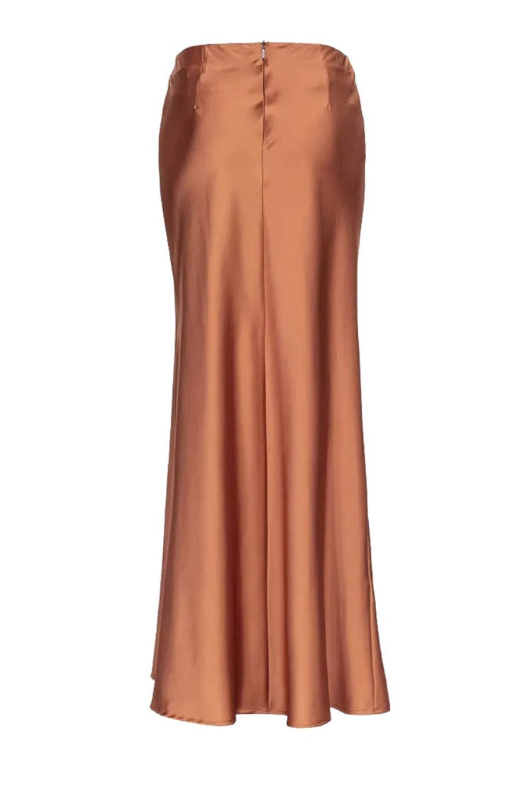 Pinko Draped Maxi Skirt In Viscose With Design