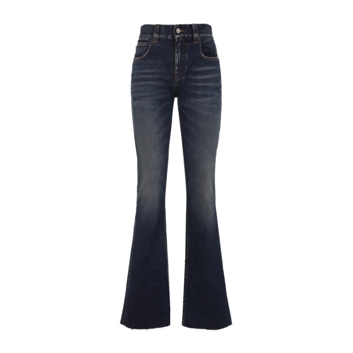 Balenciaga Slim Fit Bootcut Dark Blue Cotton Jeans