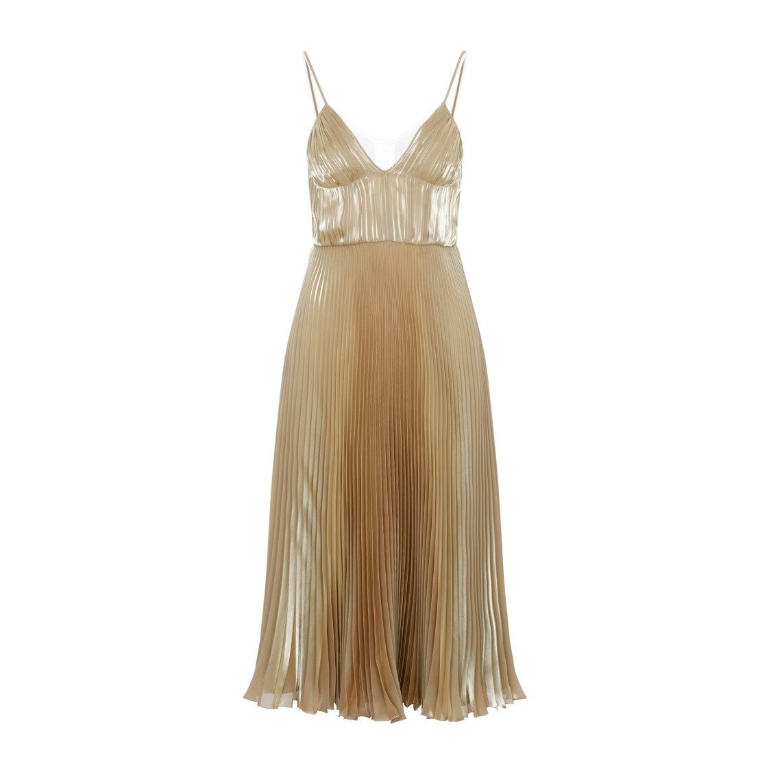 Prada Metallic Yellow Dress