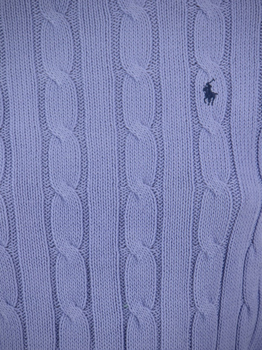 Polo Ralph Lauren Slim-Fit Cable Knit Sweater