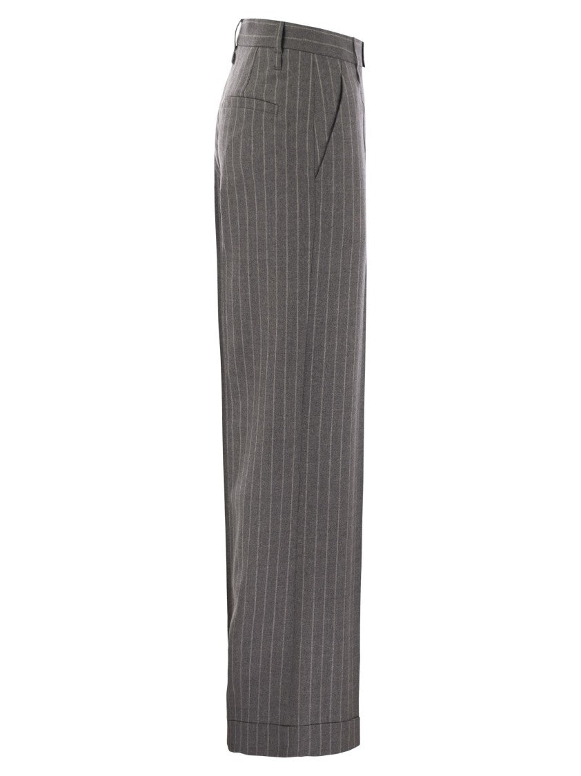 Brunello Cucinelli Loose Flared Trousers