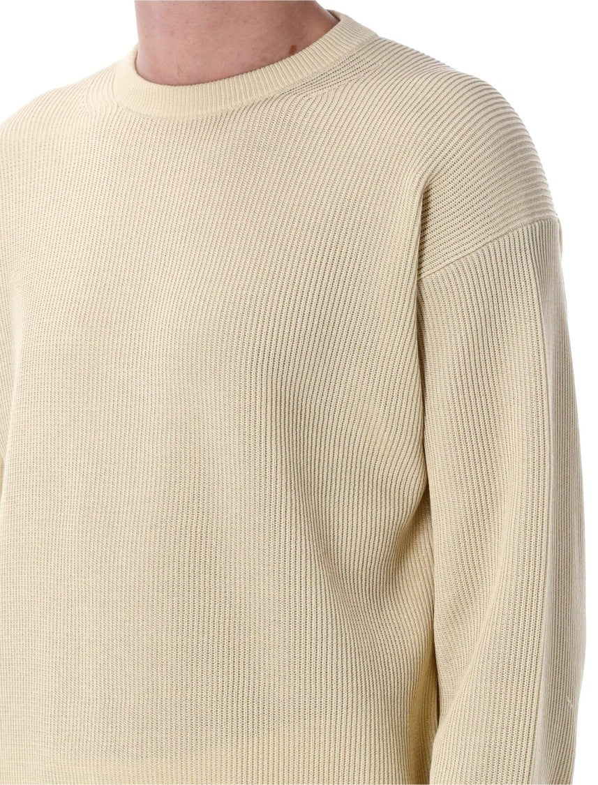 Auralee Relaxed Fit Rib Knit Sweater