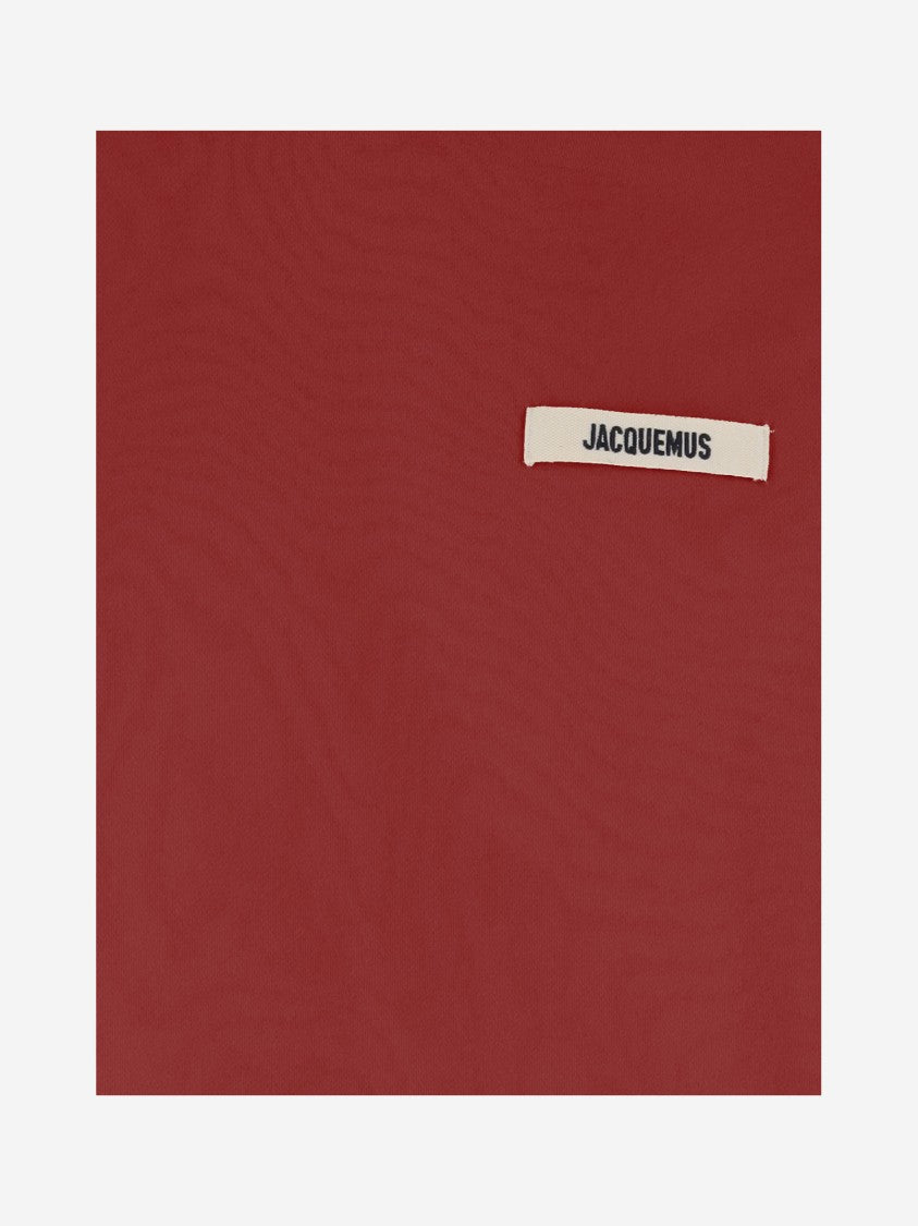 Jacquemus Grosgrain-Finish Hooded Sweatshirt With Logo Detail