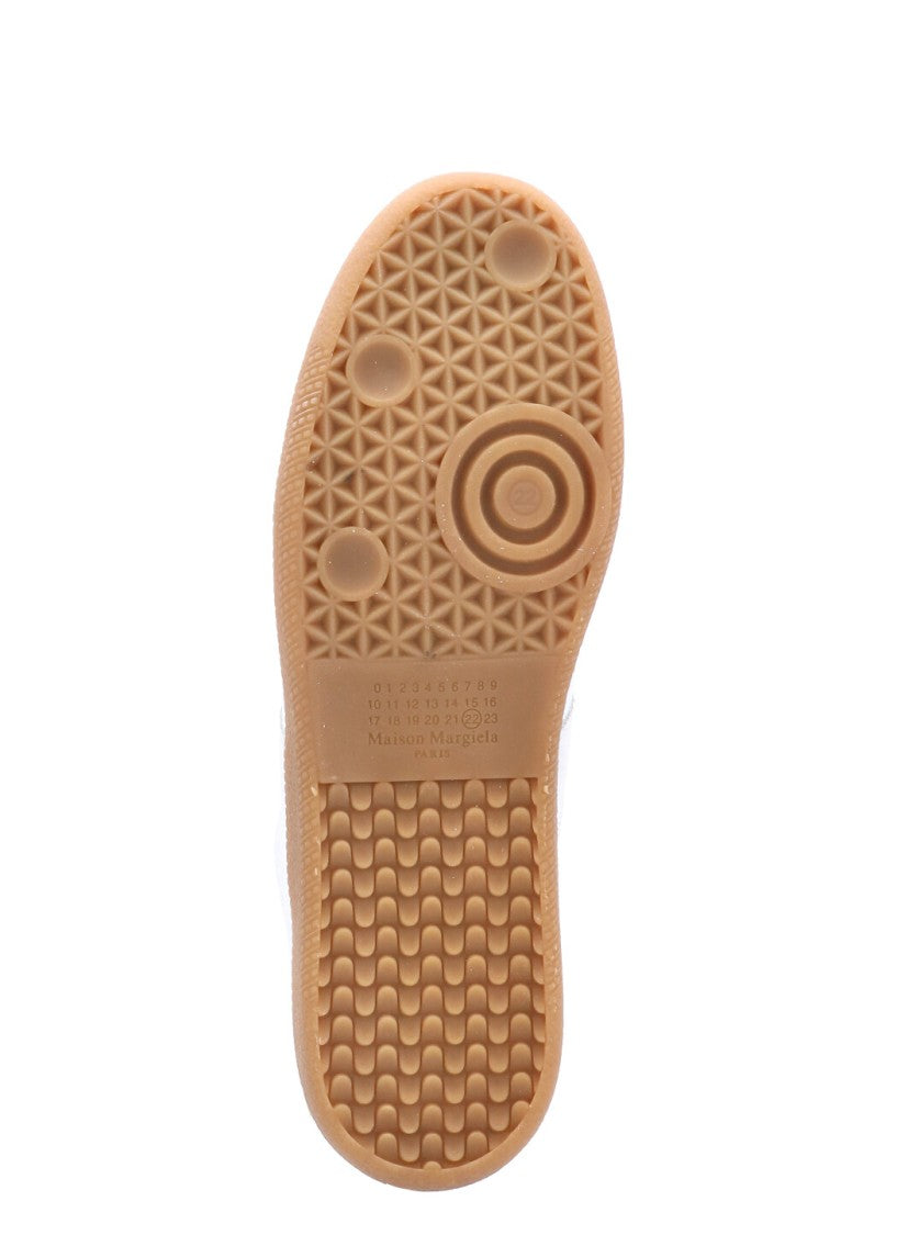 Maison Margiela Low-Top Leather Sneakers With Contrasting Details