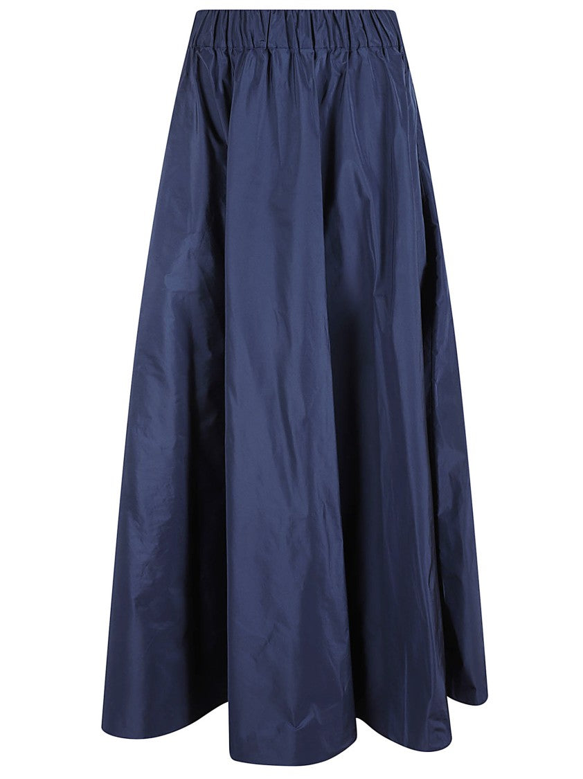 P.A.R.O.S.H. Voluminous High-Waisted Maxi Skirt With Smooth Finish