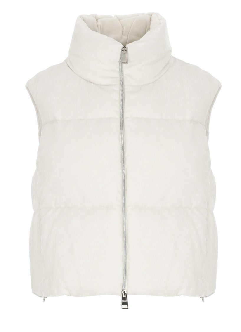 Herno Velvet Quilted Sleeveless Jacket