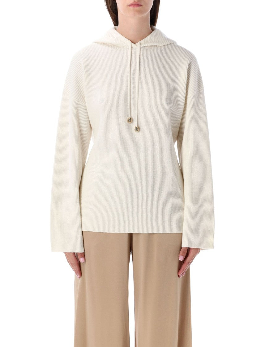 Fabiana Filippi Ribbed Knit Hooded Sweater