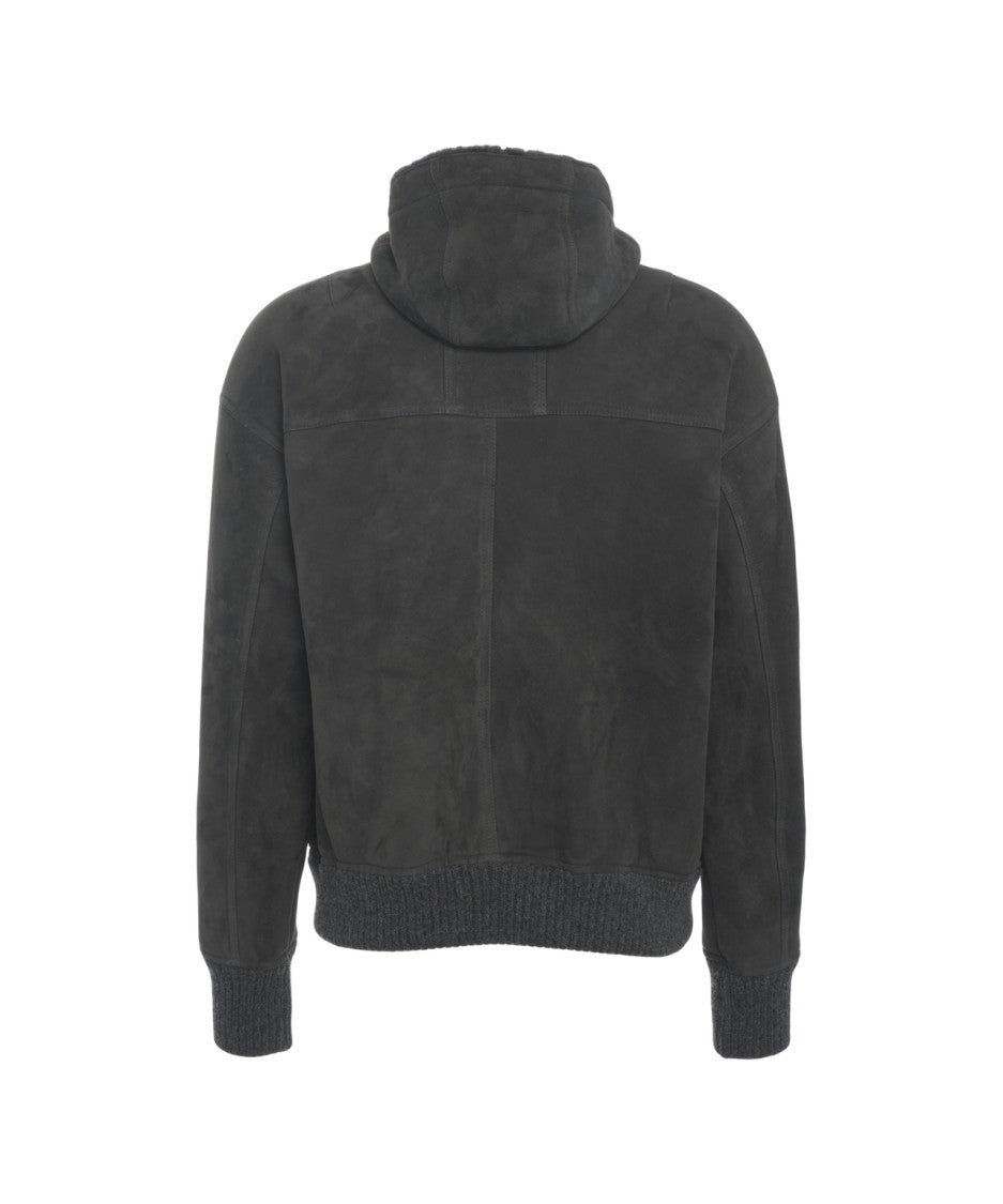 Giorgio Brato Suede Bomber Jacket