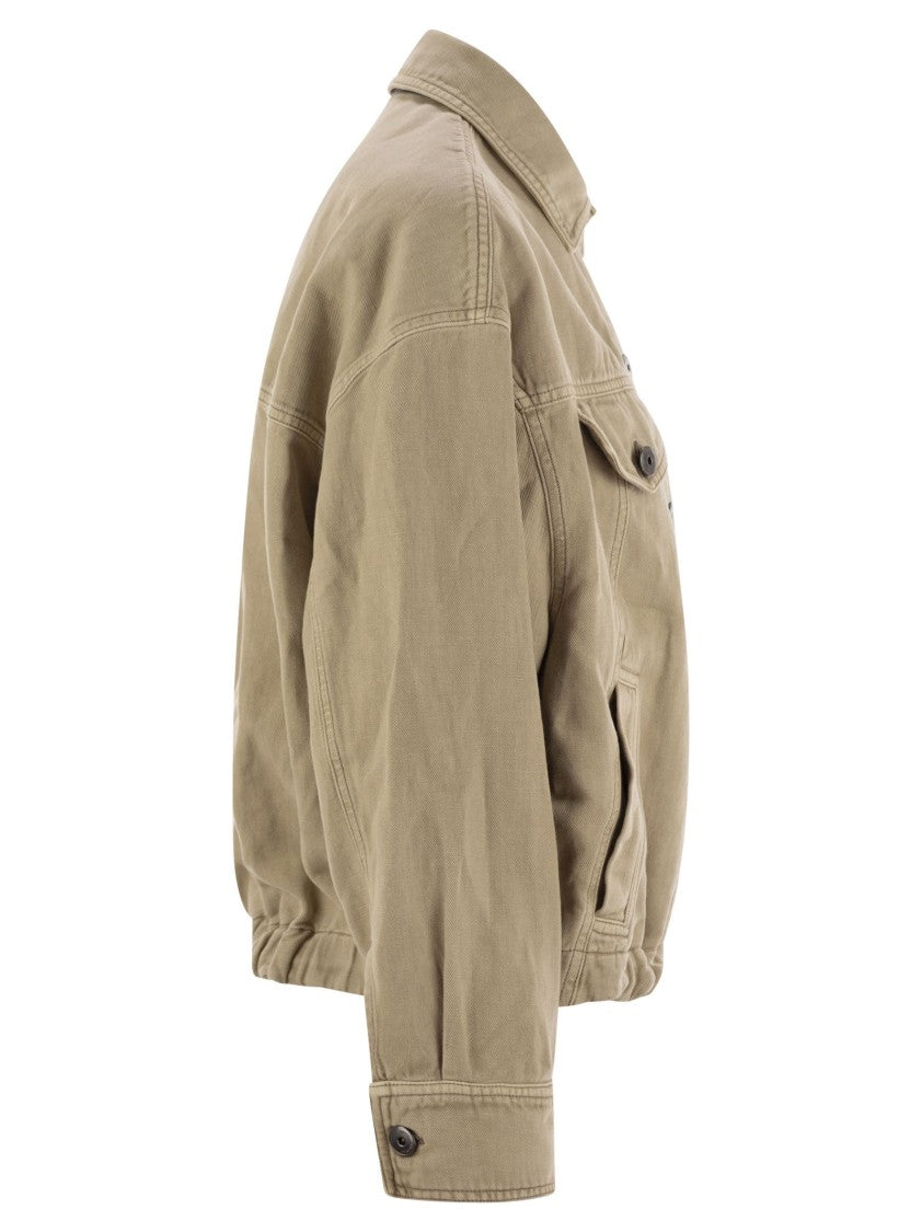 Brunello Cucinelli Four-Pocket Jacket In Garment-Dyed Cotton-Linen Cover-Up