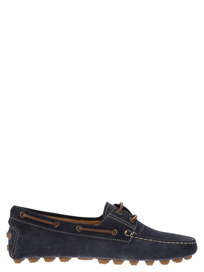 Tod's Rubber Bubble Suede Boat