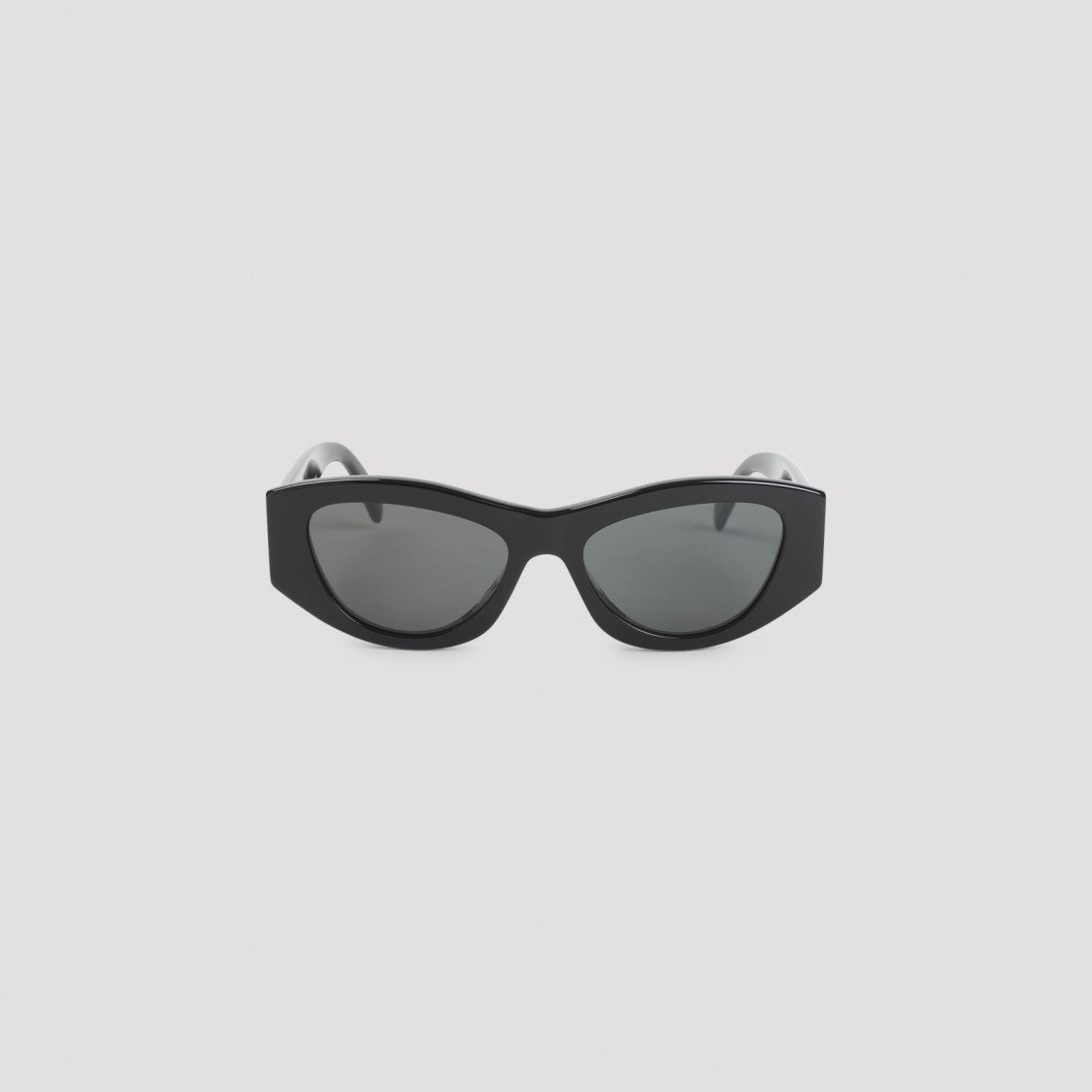 Celine Cat-Eye Black Acetate Sunglasses With Gold-Toned Logo
