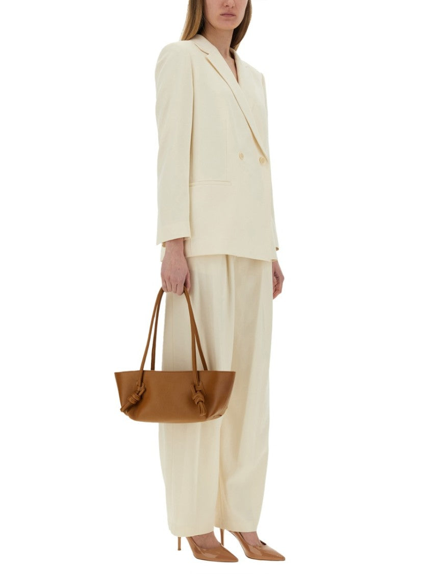 Theory Pleated High-Waisted Pants With Relaxed Fit