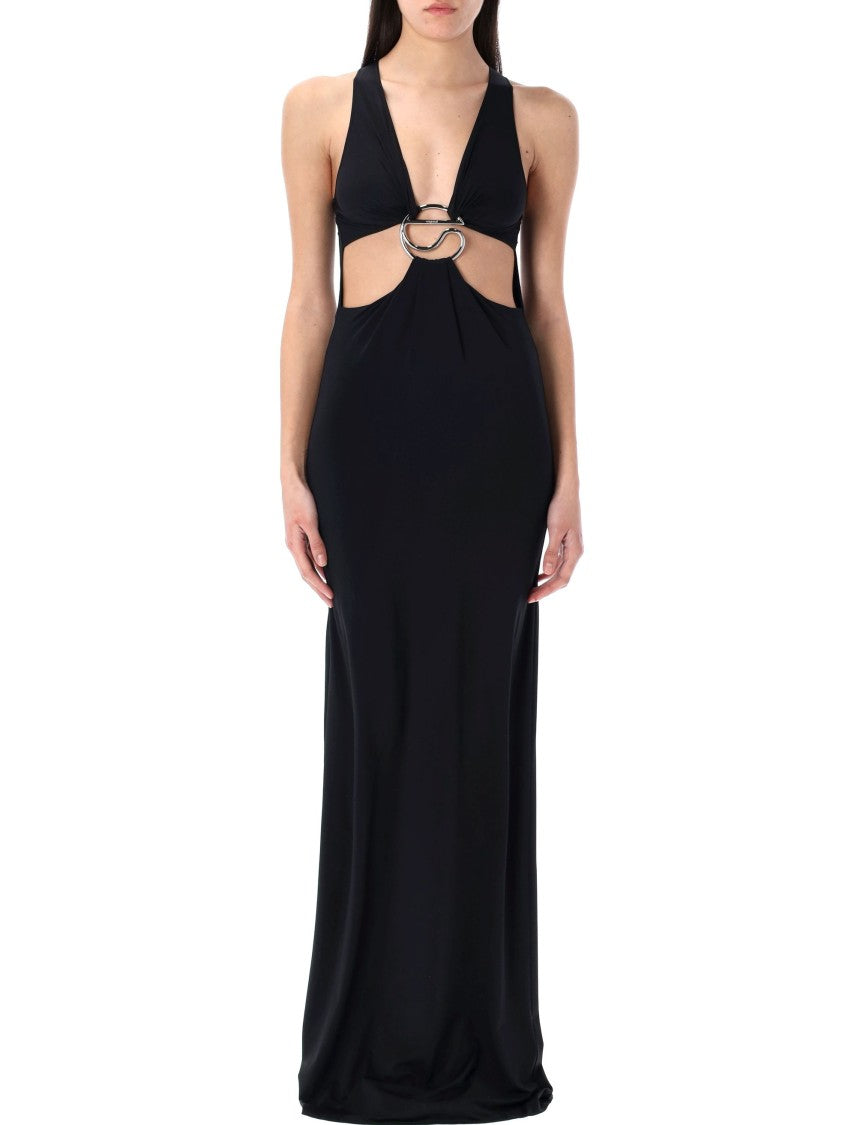 Coperni Cut Out C Logo Dress