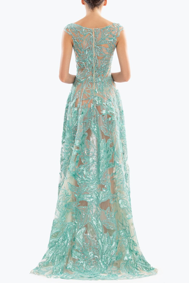 Saiid Kobeisy Embroidered Long Dress