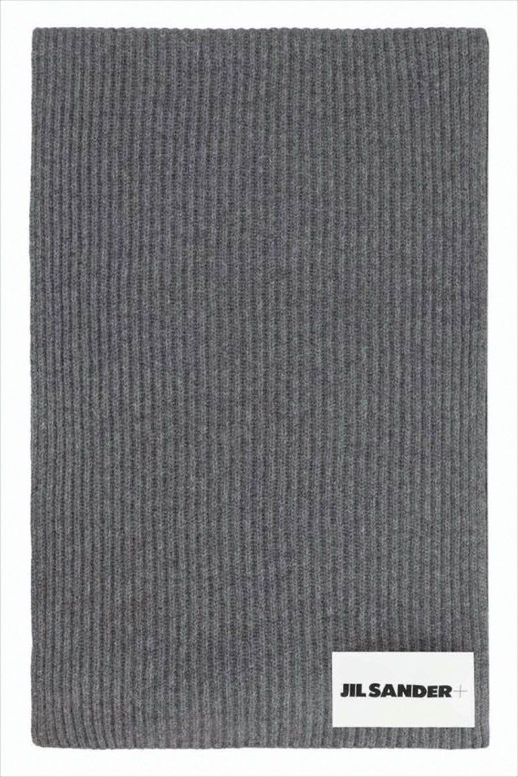 Jil Sander Ribbed Wool Scarf With Subtle Texture