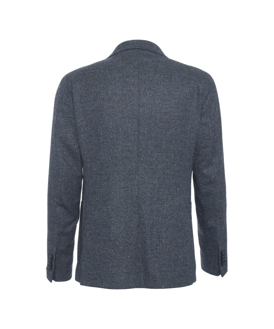 Tagliatore Tailored Wool Blazer With Single Button Closure