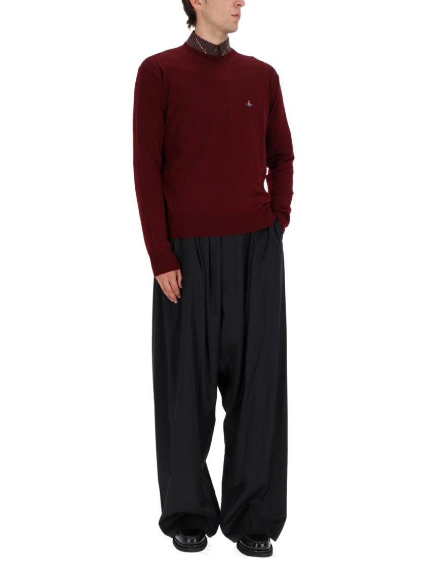 Vivienne Westwood Deep Bordeaux Virgin Wool Sweater