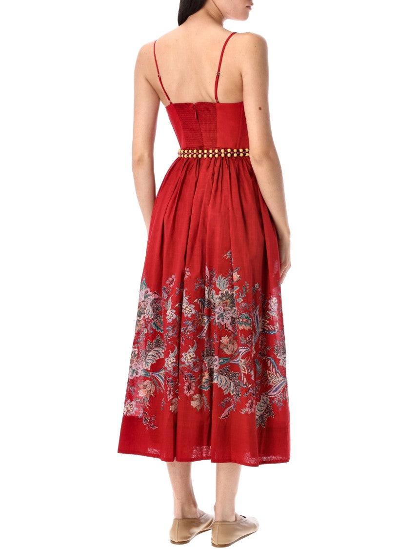 Zimmermann Rhiannon Croset Midi Dress