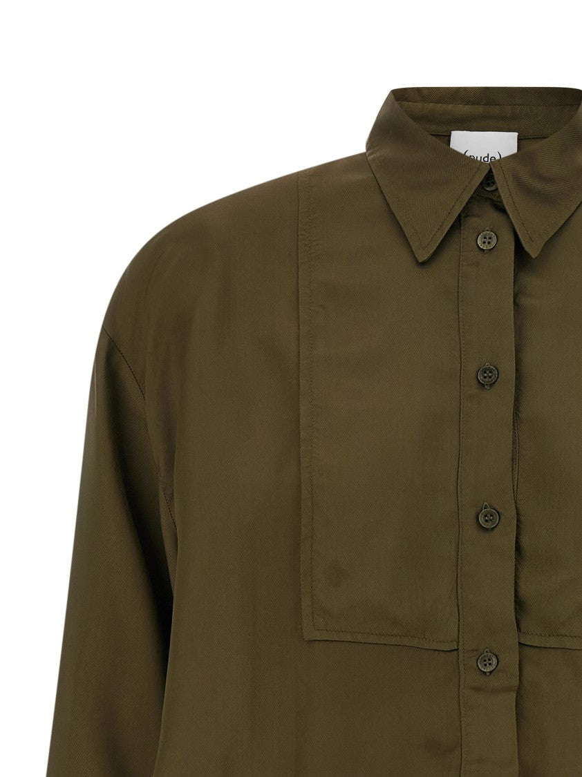 Nude Plastron Shirt