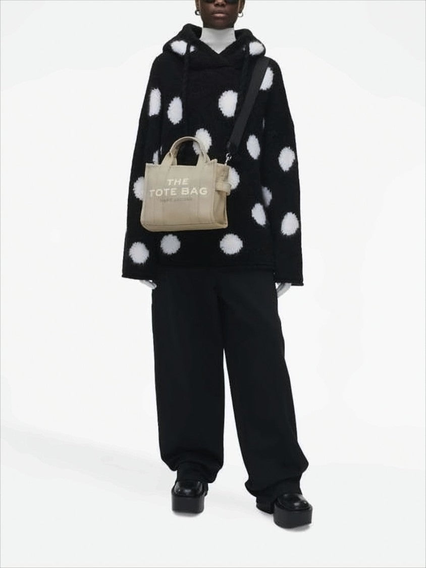 Marc Jacobs Rectangular Cotton Tote Bag With Bold Lettering