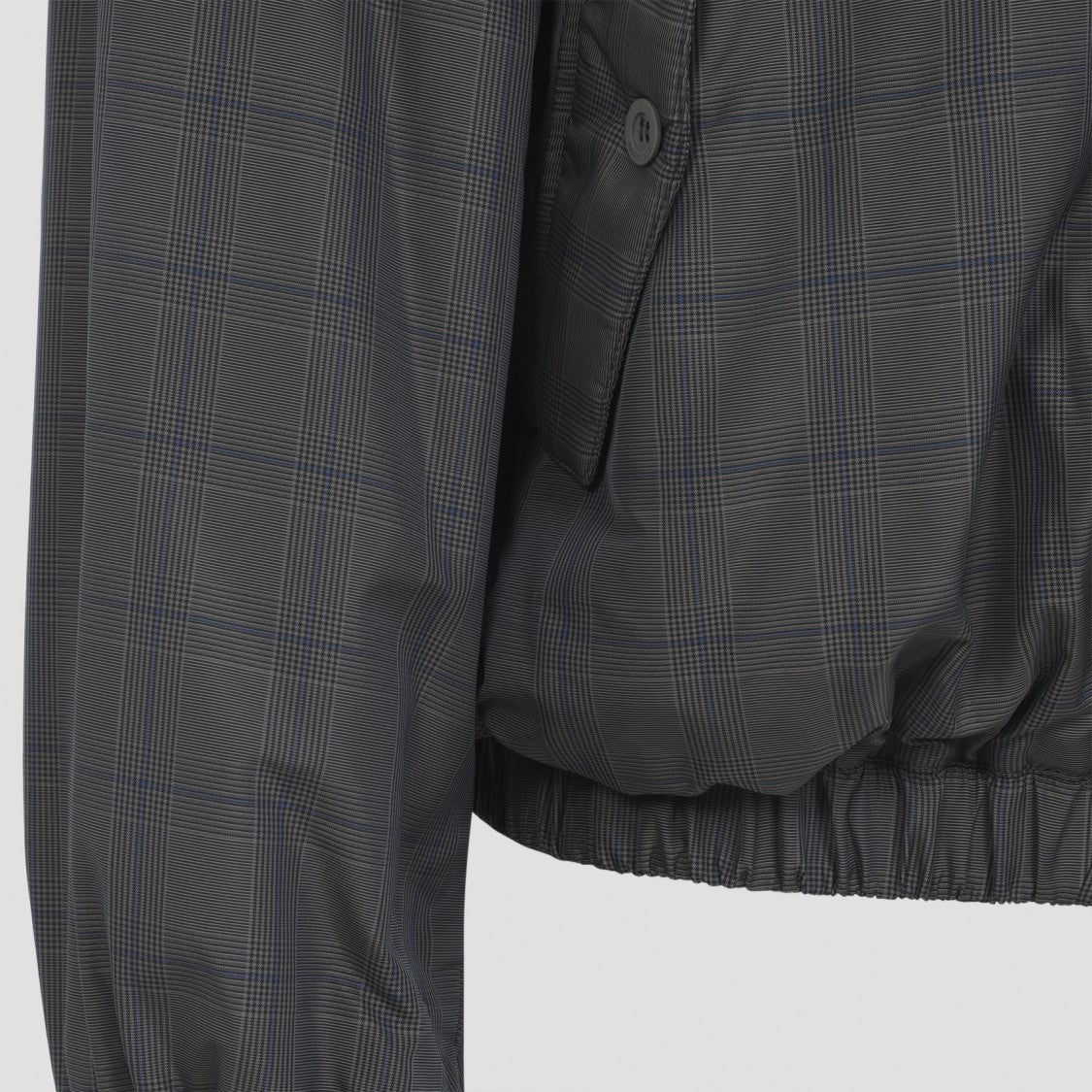 Balenciaga Tech Fabric Tracksuit Jacket With Checkered Pattern