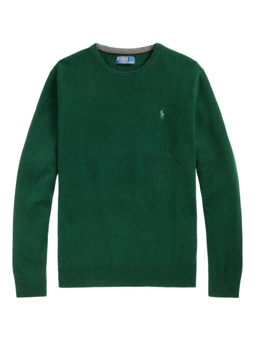 Polo Ralph Lauren Classic Crewneck Sweater In Deep Green