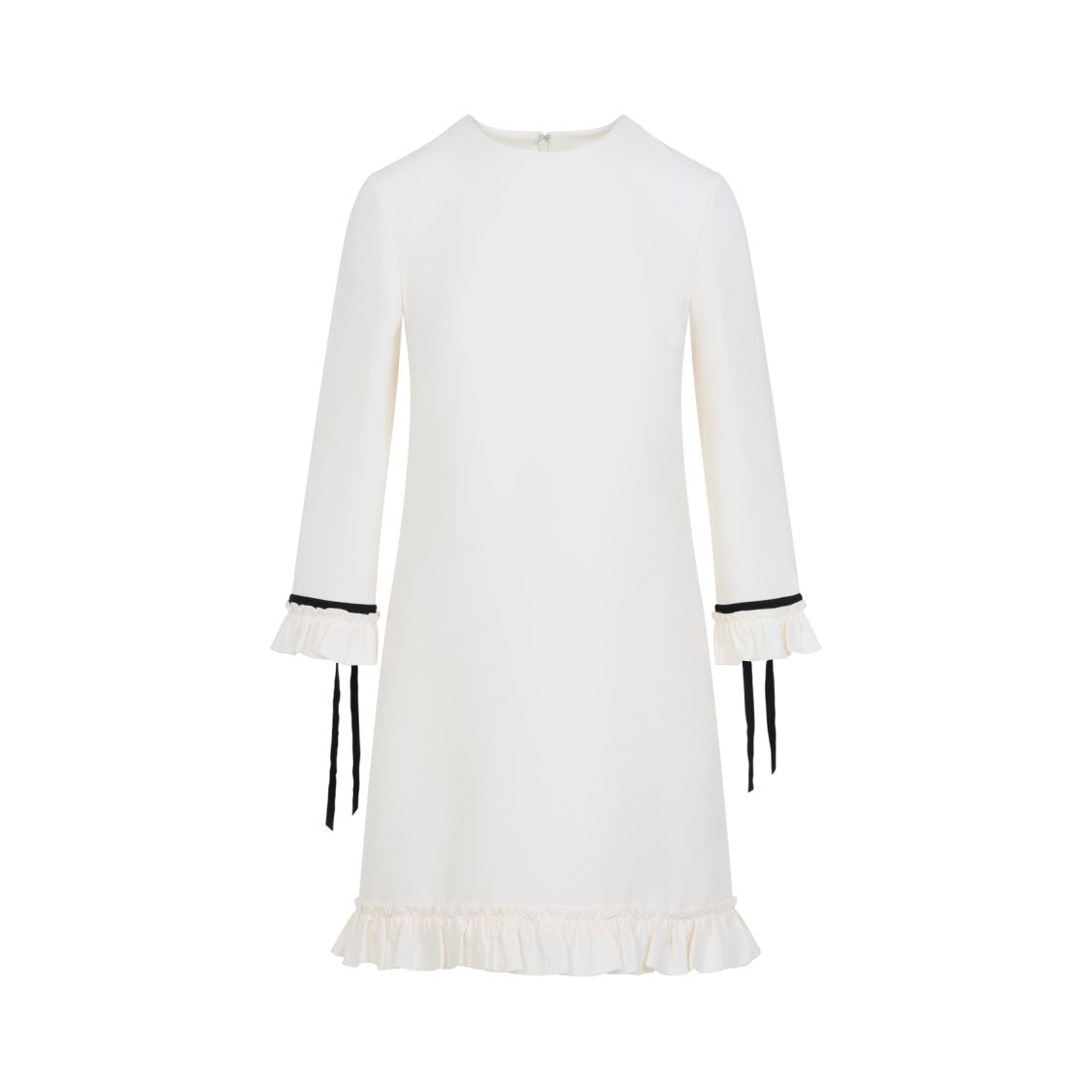 Valentino Ivory Virgin Wool Mini Dress