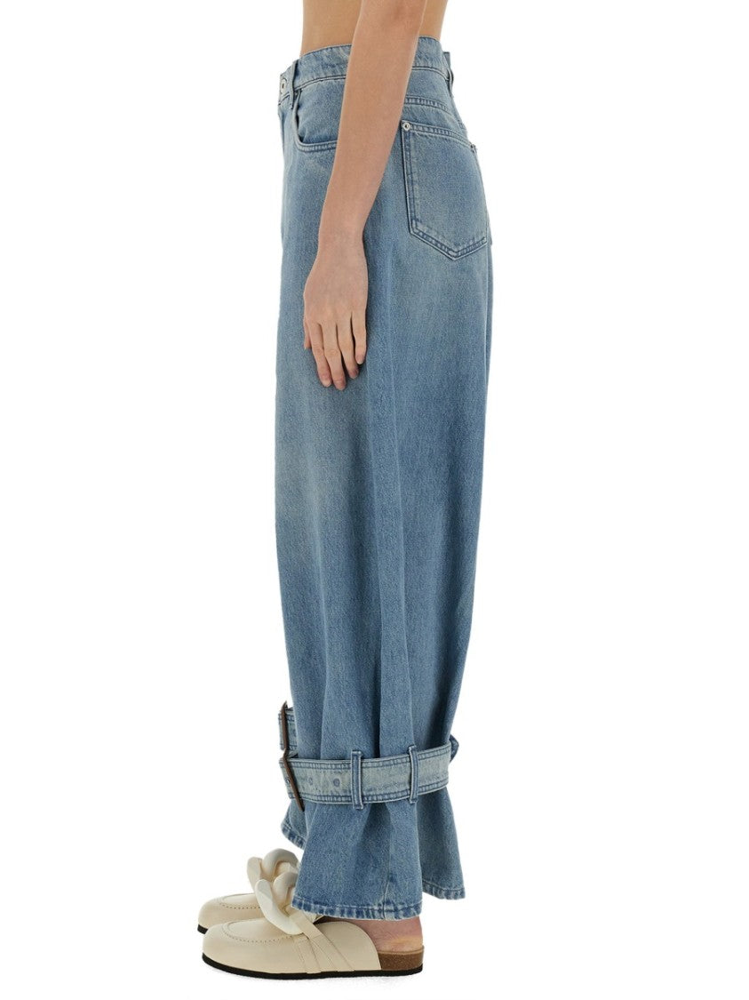 J. W. Anderson Wide-Fit Jeans With Unique Buckle Detail