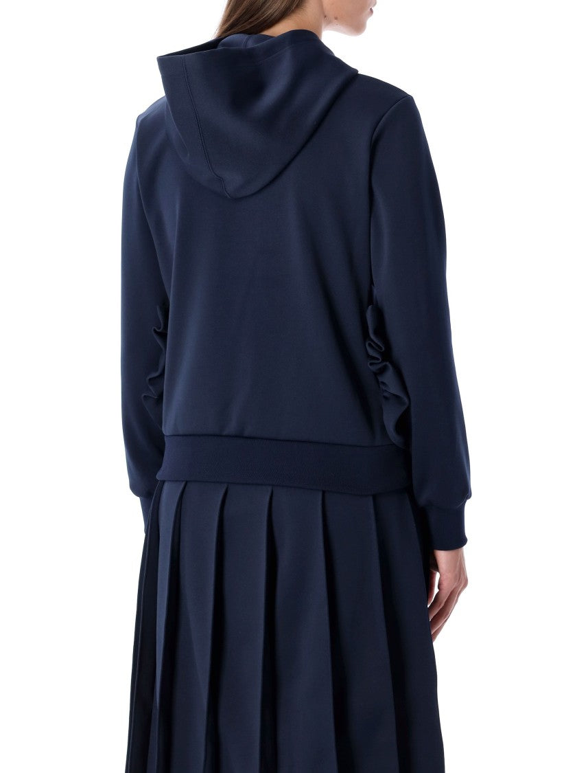 Comme Des Garçons Hoodie Pocket Ruffle Sleeve