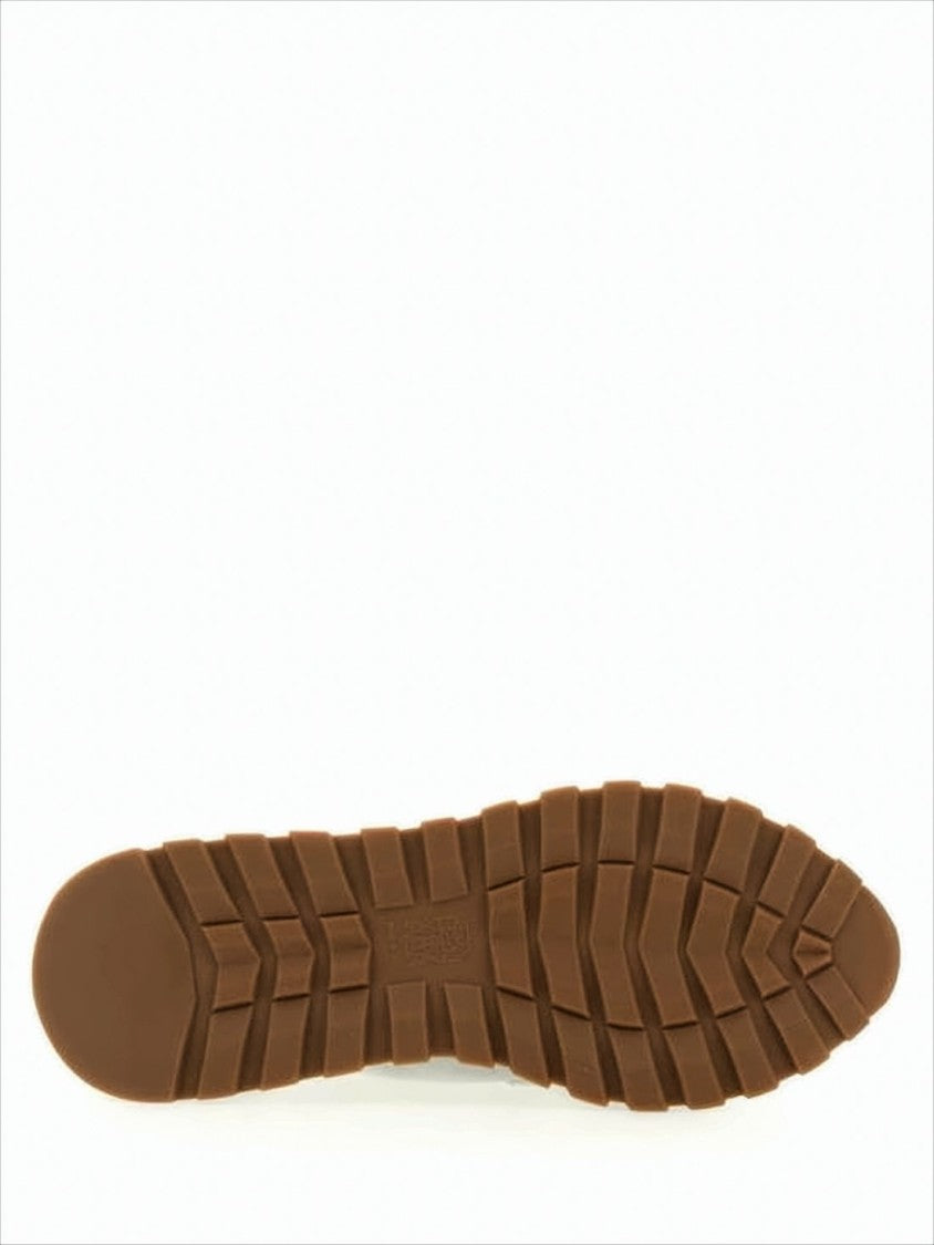 Brunello Cucinelli Knitted Upper Sneakers With Lace-Up Closure