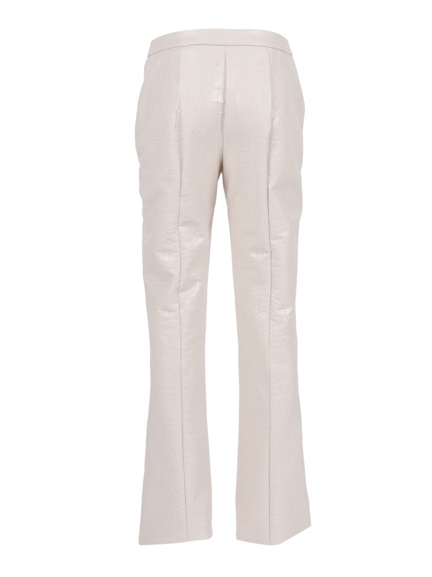 Elisabetta Franchi High Waist Straight-Leg Pants