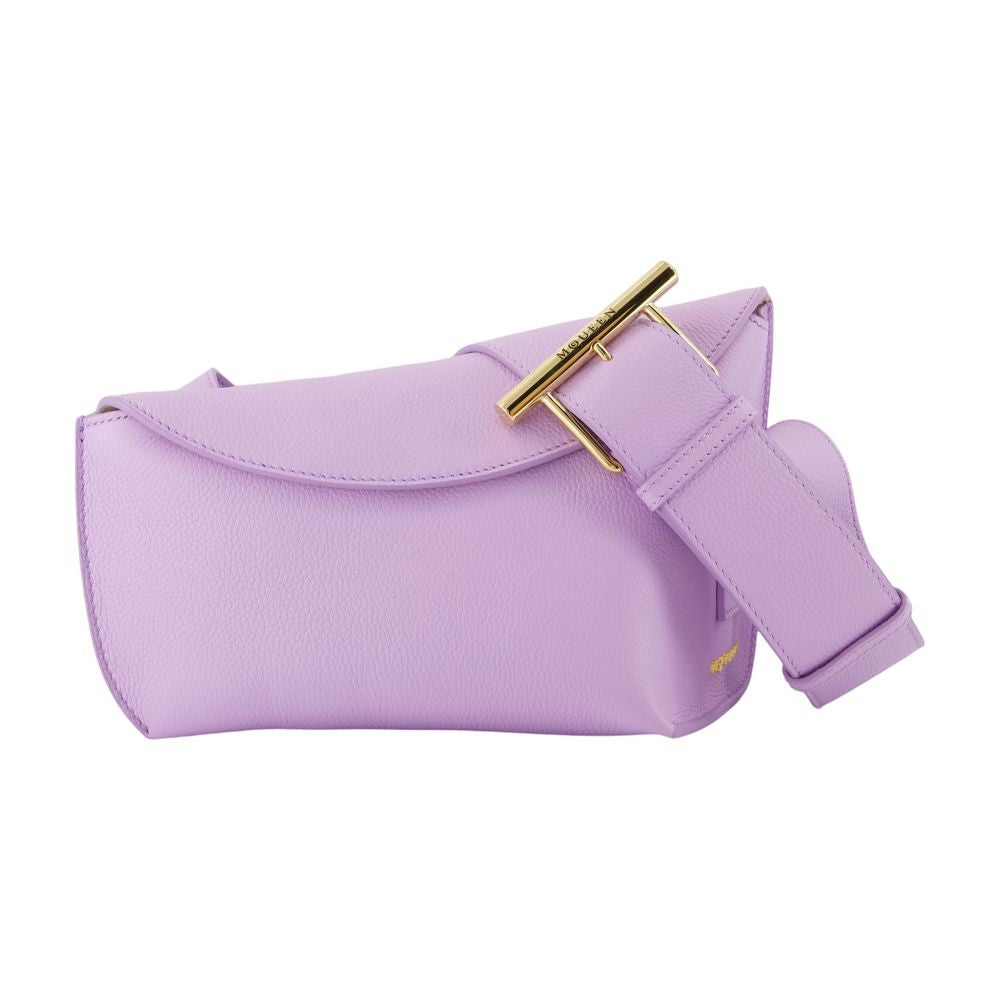 Alexander Mcqueen T-Bar Sling Crossbody Bag In Smooth Calfskin Leather