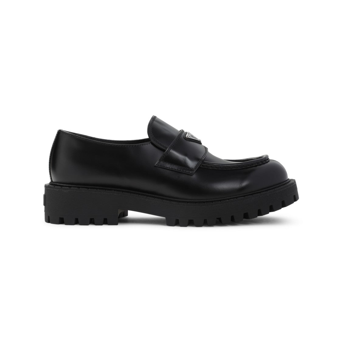 Prada Black Calf Leather Loafers
