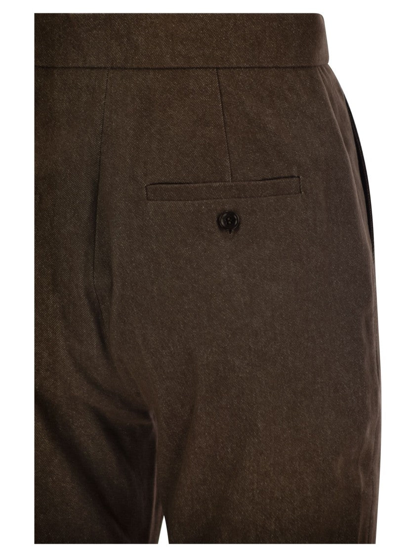 Max Mara Galizia - Slim Fit Cotton Trousers