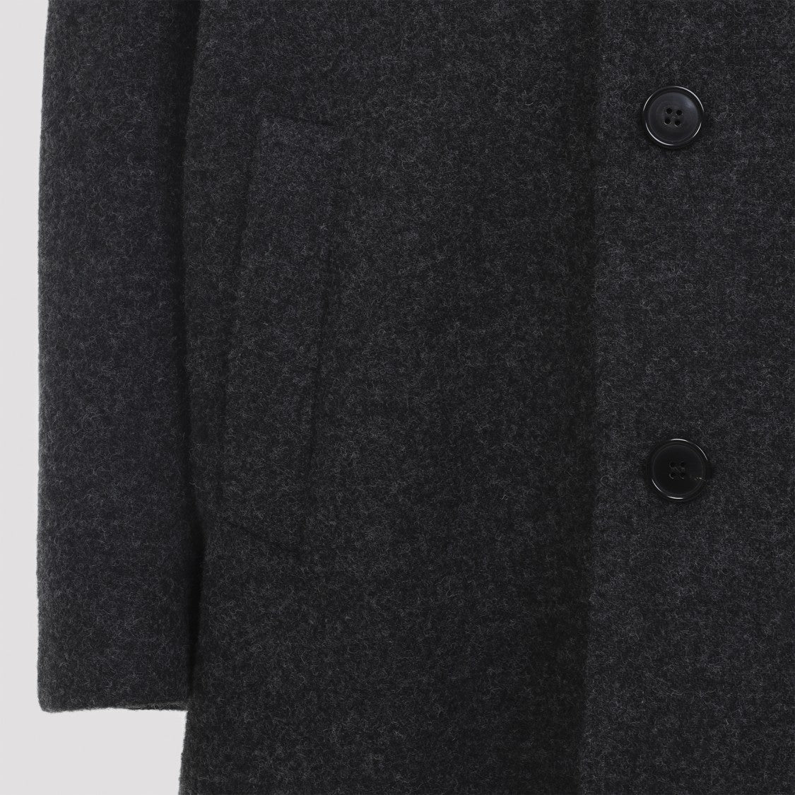 Maison Margiela Long Tailored Coat With Classic Lapel And Timeless Elegance