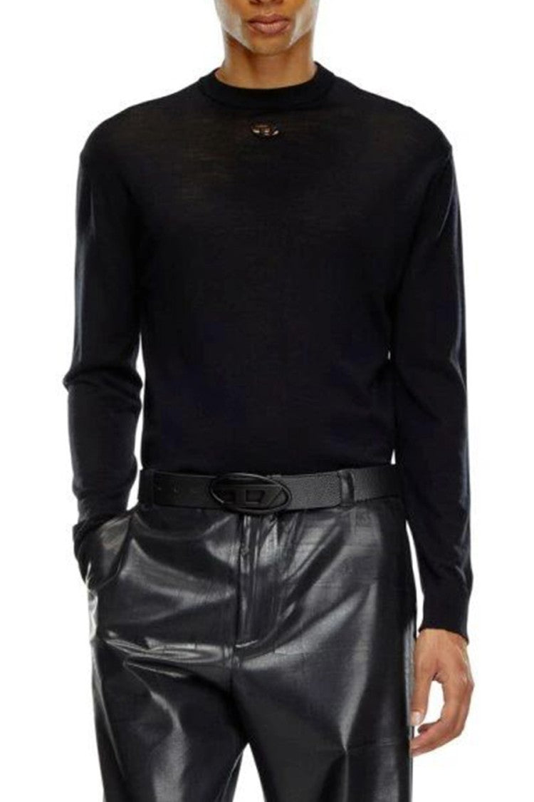 Diesel Multicolor Cotton Knitwear With Classic Crew Neckline