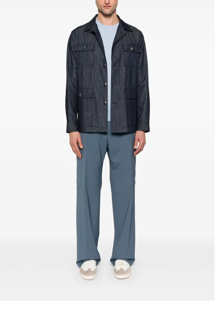 Tagliatore Lightweight Cotton Crew Neck T-Shirt