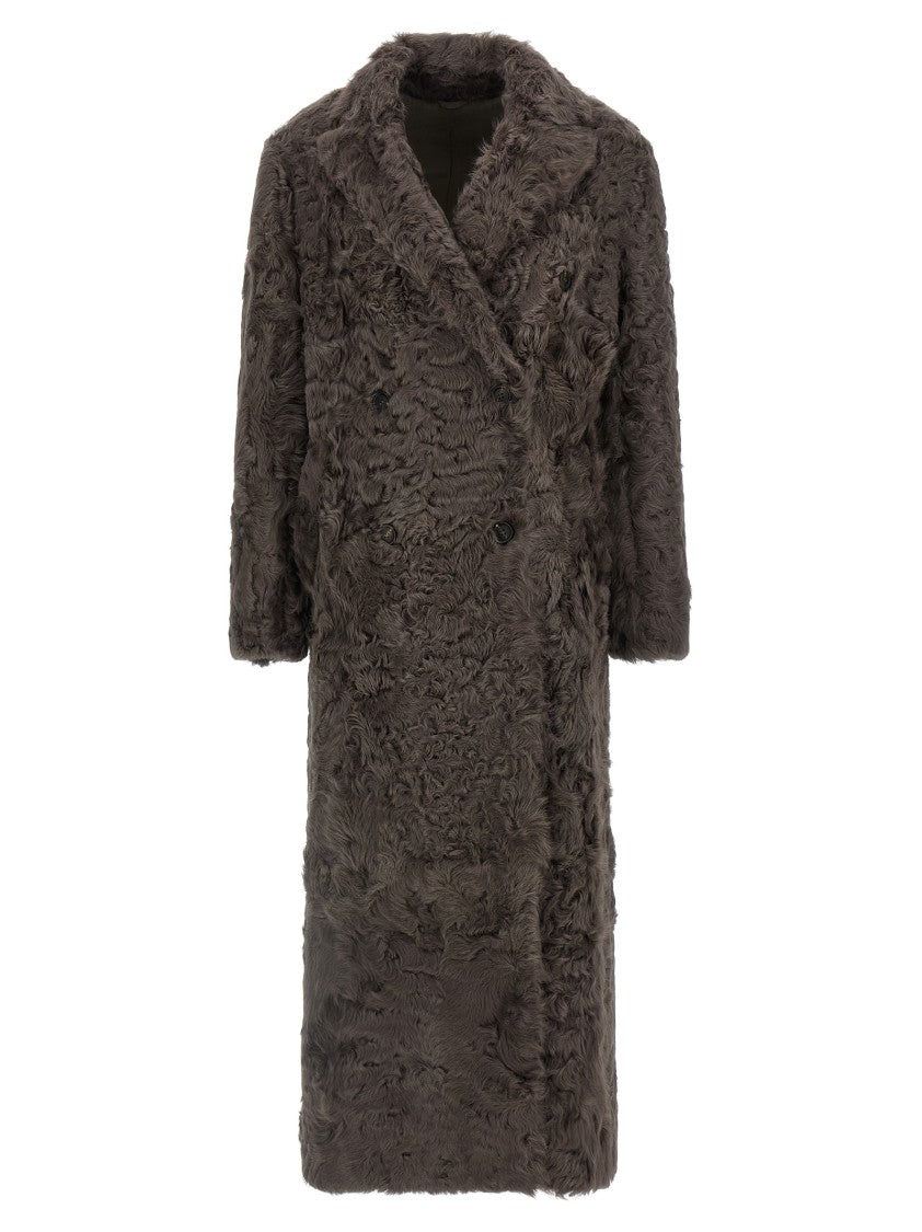 Brunello Cucinelli Wavy Shearling Coat