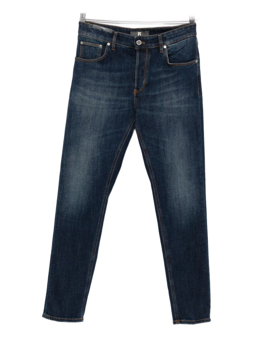 Pt Torino Tailored Fit Dark Indigo Jeans
