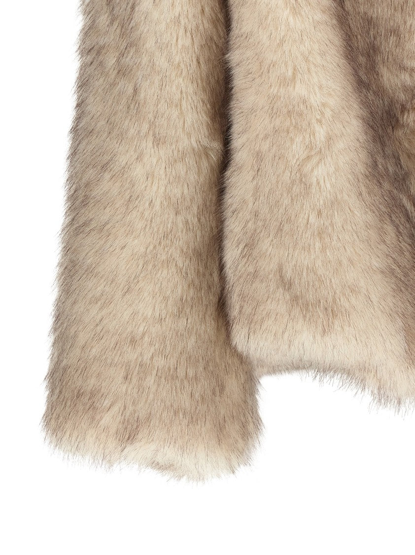 B&B Couture Faux Fur Short Hair Coat