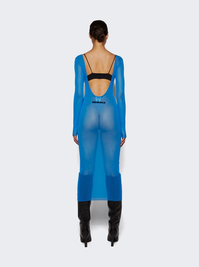 Jean Paul Gaultier X Shayne Oliver Mesh Low Cut And Backless Dress