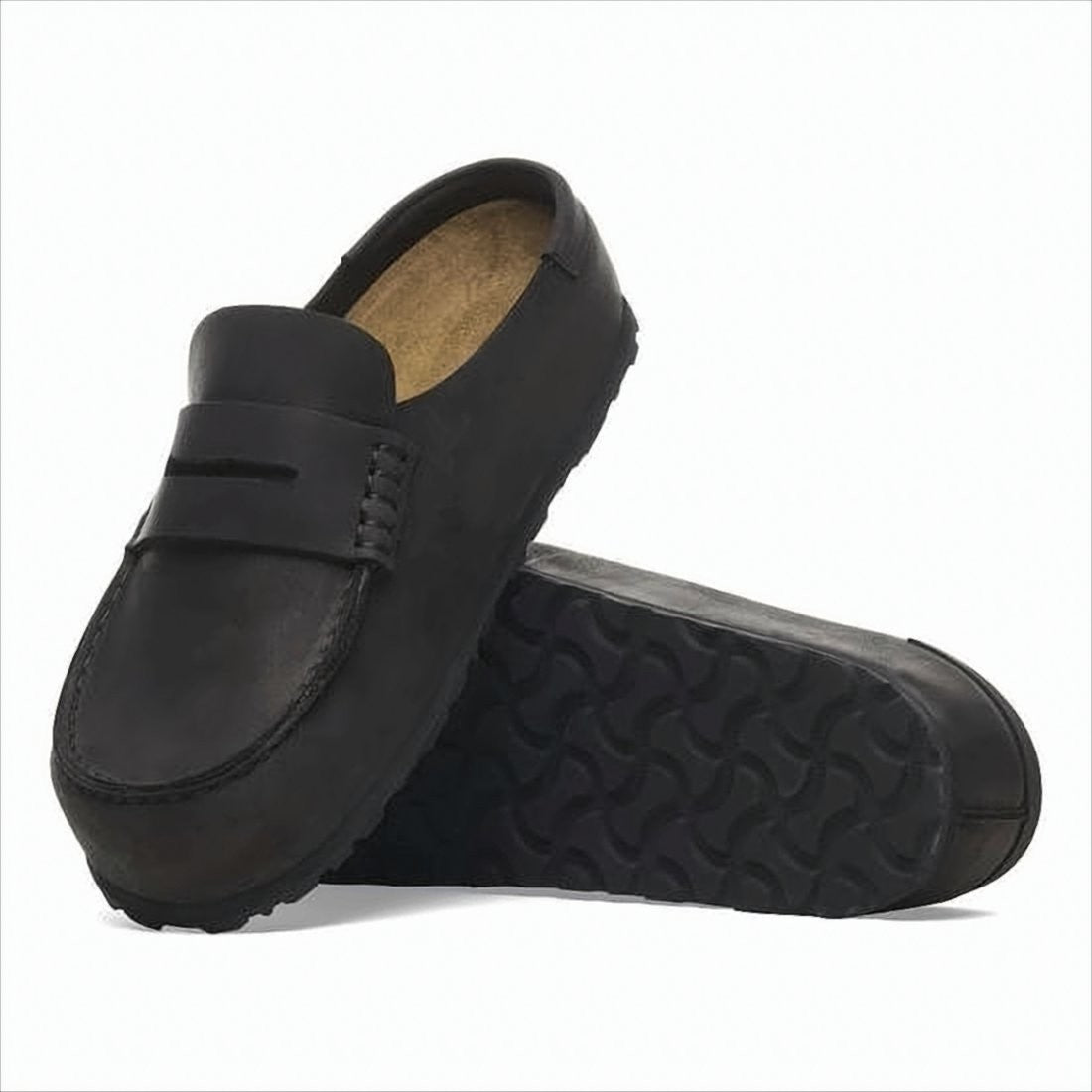 Birkenstock Nubuck Leather Slip-On Loafers With Moccasin-Style Toe