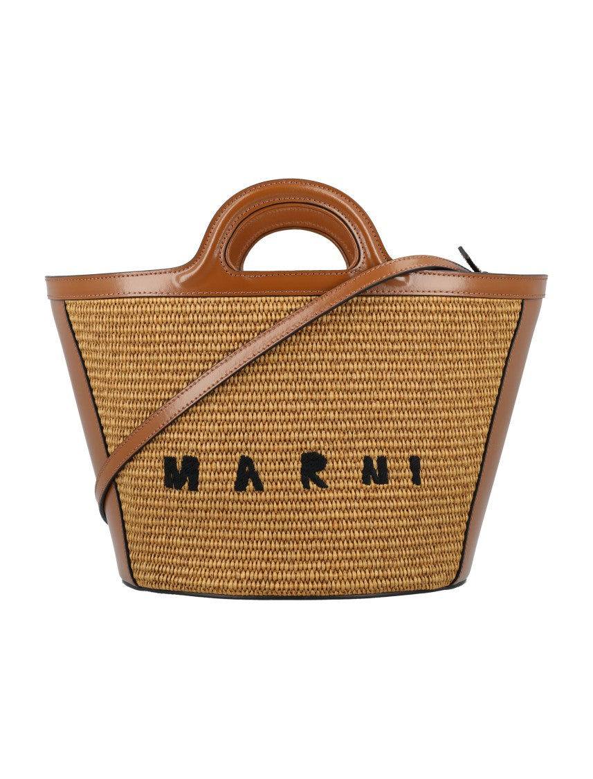 Marni Tropicalia Small Structured Woven Straw Handbag