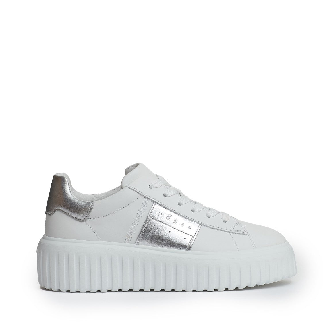 Hogan H Stripes Leather White Silver