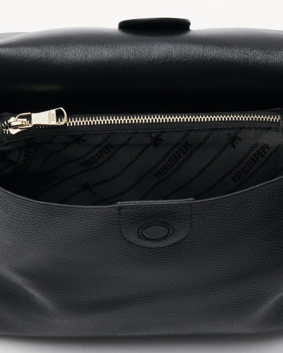 Patrizia Pepe Never Complete Black Shoulder Bag