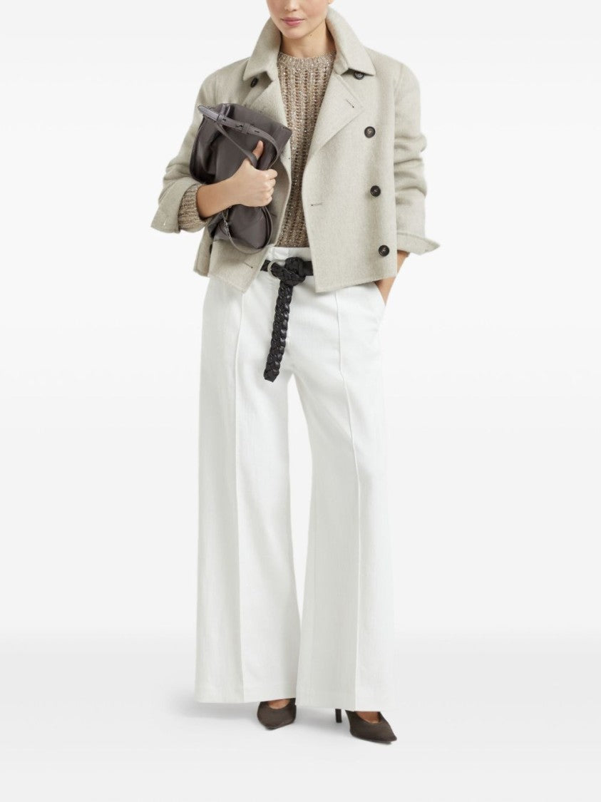 Brunello Cucinelli Textured Ribbed Sweater With Shimmering Threads