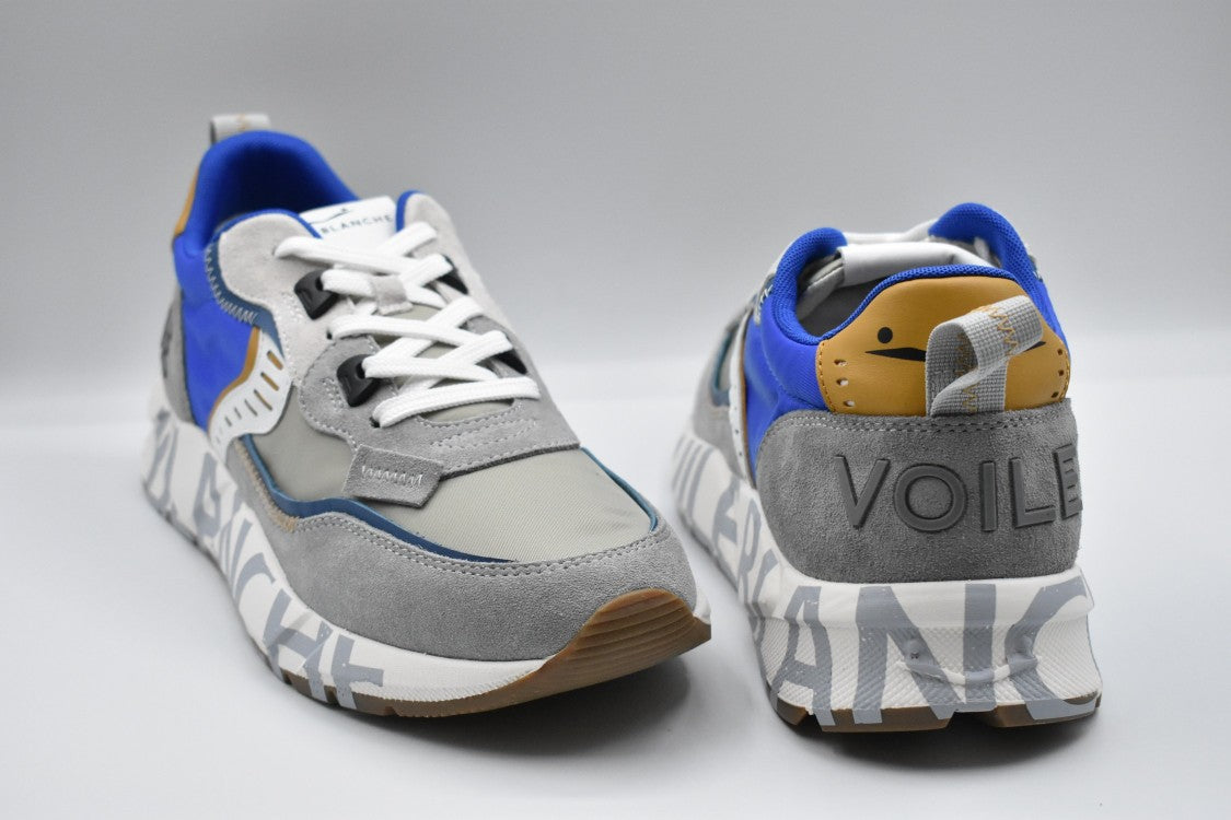 Voile Blanche Grey Bluette Low-Top Lace-Up Sneakers