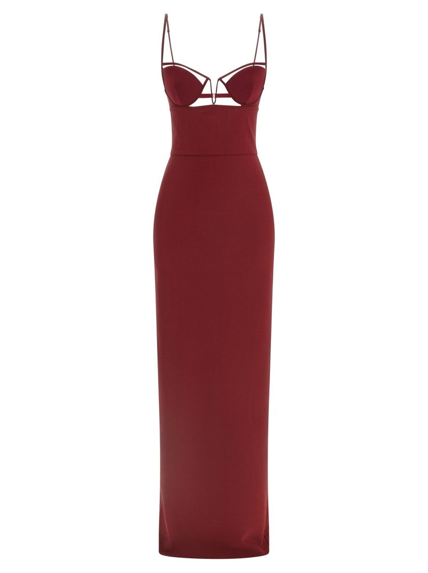 Nensi Dojaka 'V-Wire Bra Maxi' Dress