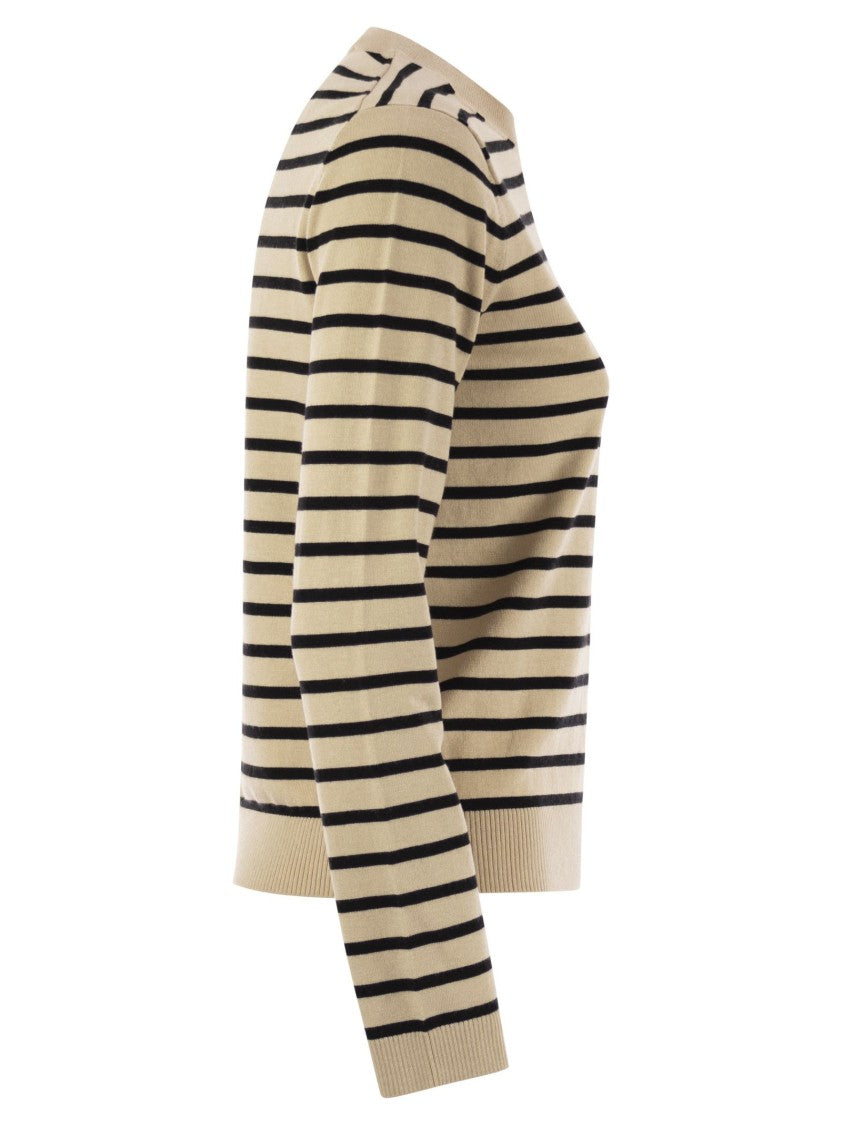 Max Mara Sicilia - Striped Sweater In Silk And Wool